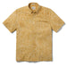 Reyn Spooner Lei Low Gold Collared Short Sleeve Aloha Shirt