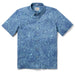 Reyn Spooner Lei Low Horizon Blue Collared Short Sleeve Aloha Shirt M699012526