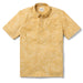 Reyn Spooner Lei Low Gold Collared Short Sleeve Aloha pullover style shirt