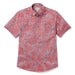 Reyn Spooner Lei Low Cedar Collared Short Sleeve Tailored Aloha Shirt