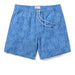 Blue Loulu Trail Eco Swim Shorts Stretch Polyester: 73% Polyester, 19% Cotton, 8% Spandex with an Elastic drawstring waist and UPF 30 UV resistant