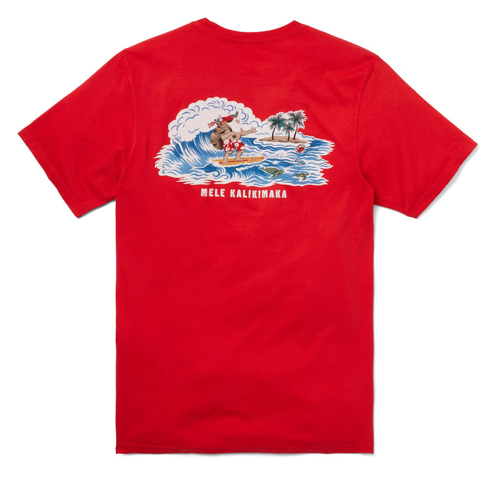 Reyn Spooner Surfing Santa Short Sleeve T-Shirt
