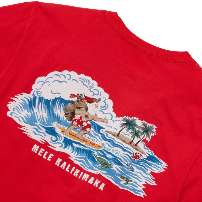 Reyn Spooner Surfing Santa Short Sleeve T-Shirt