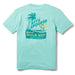 Reyn Spooner Mint colored Hawai'i stylized Hula Hut Short Sleeve T-Shirt back view