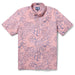 Reyn Spooner Pink Monstera Ink  Tailored Collared Shirt monstera, a broad tropical leaf, & hibiscus, the Hawai'i state flower