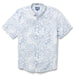 Reyn Spooner White Monstera Ink  Tailored Collared Shirt monstera, a broad tropical leaf, & hibiscus, the Hawai'i state flower