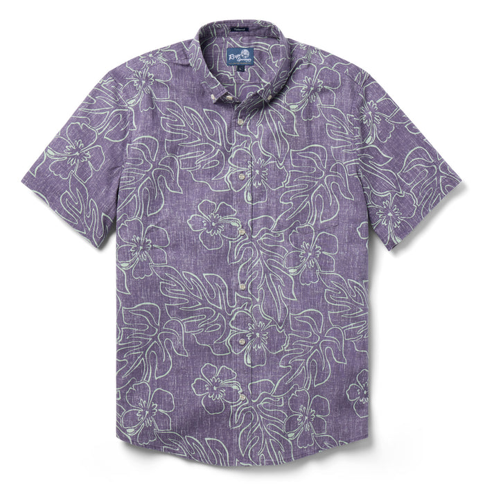 Reyn Spooner Monstera Ink Collared Shirt Collection