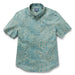 Reyn Spooner Sagebrush Monstera Ink Tailored Collared Shirt monstera, a broad tropical leaf, & hibiscus, the Hawai'i state flower