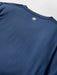 Reyn Spooner Waikiki Beach Navy Long Sleeve UV Protection Sun Shirt zoom in on the fabric and logo
