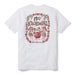 Reyn Spooner Santa Hula Graphic Short Sleeve Tee 100% Cotton Made in USA crewneck white back view