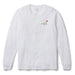 Reyn Spooner Santa Hula Graphic Long Sleeve Tee 100% Cotton Made in USA crewneck white front view