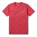 Red Reyn Spooner Santa In Hawai'i Graphic Tee 100% Organic Cotton crew neck Pre-shrunk Machine wash dry front view
