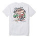White Reyn Spooner Santa In Hawai'i Graphic Tee 100% Organic Cotton crew neck Pre-shrunk Machine wash dry back view