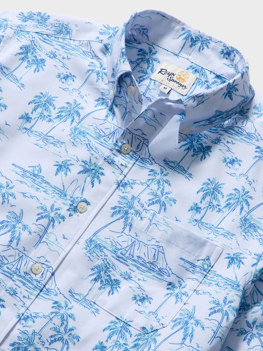 Reyn Spooner Men's Diamond Hood Performance Aloha Shirt