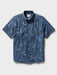 Reyn Spooner Sakura Fields Navy short sleeve light weight Performance Button up front view
