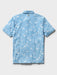 Reyn Spooner Sakura Fields Allure Blue short sleeve light weight Performance Polo back view