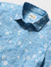 Reyn Spooner Sakura Fields Allure Blue short sleeve light weight Performance Polo zoom in view