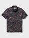 Reyn Spooner Sakura Fields Indigo short sleeve light weight Performance Polo front view