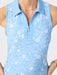 Reyn Spooner Women's Sakura Fields Blake Performance Top Allure Blue zoom in view