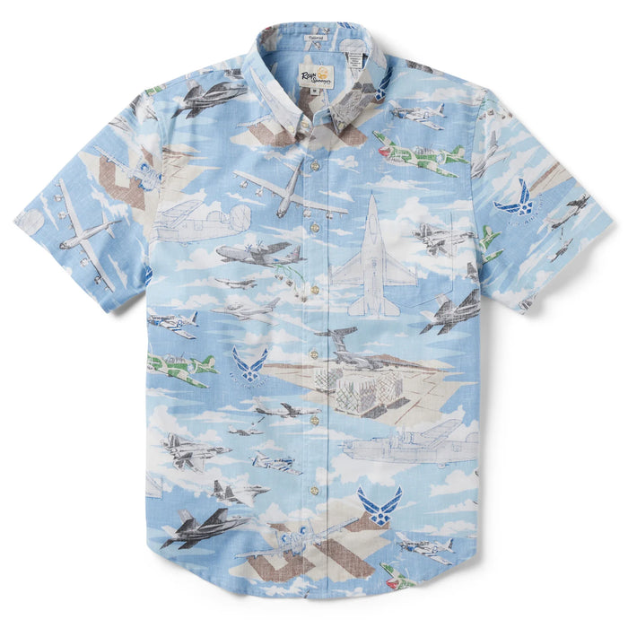 United States Air Foce commemorative tailored style collared no wrinkle short sleeve shirt