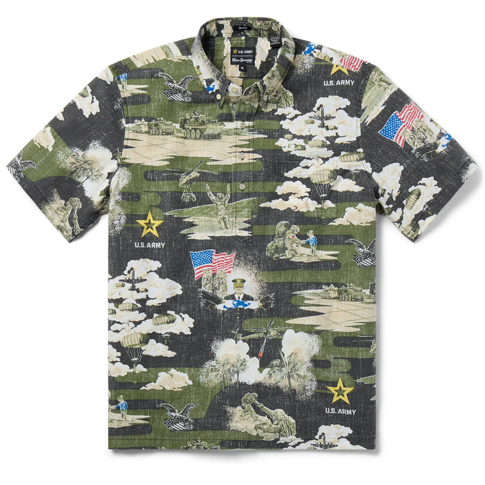 250th Anniversary of the United States Army commemorative pullover style collared no wrinkle short sleeve shirt