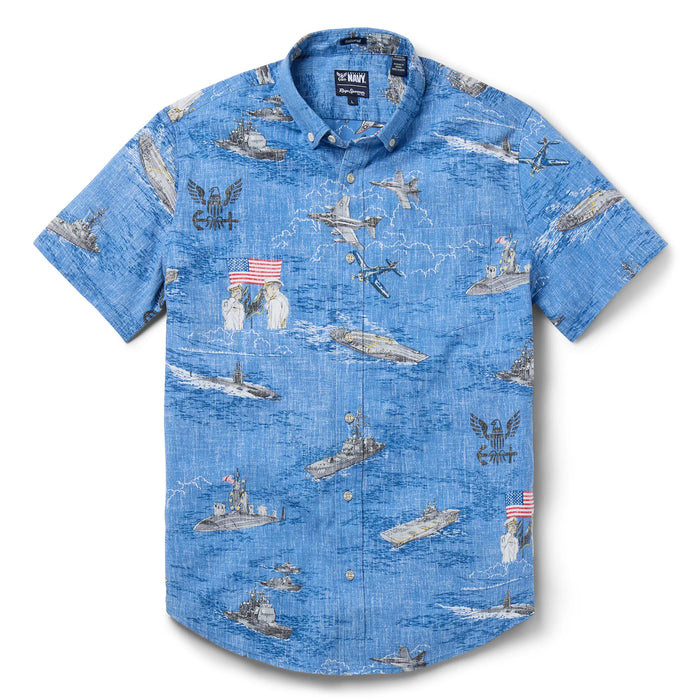 250th Anniversary of the United States Navy: Honor Courage Commitment commemorative tailored style collared no wrinkle short sleeve shirt