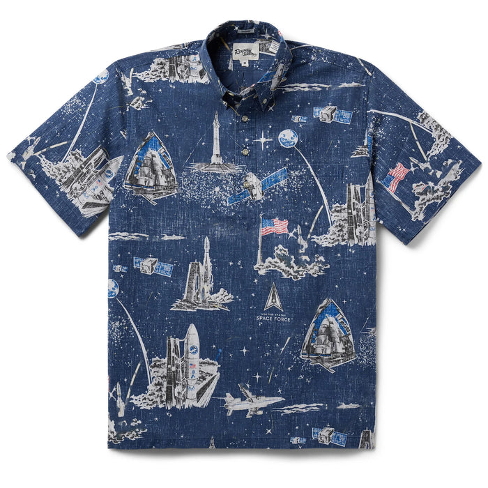 United States Space Force Guardians commemorative pullover style collared no wrinkle short sleeve shirt 