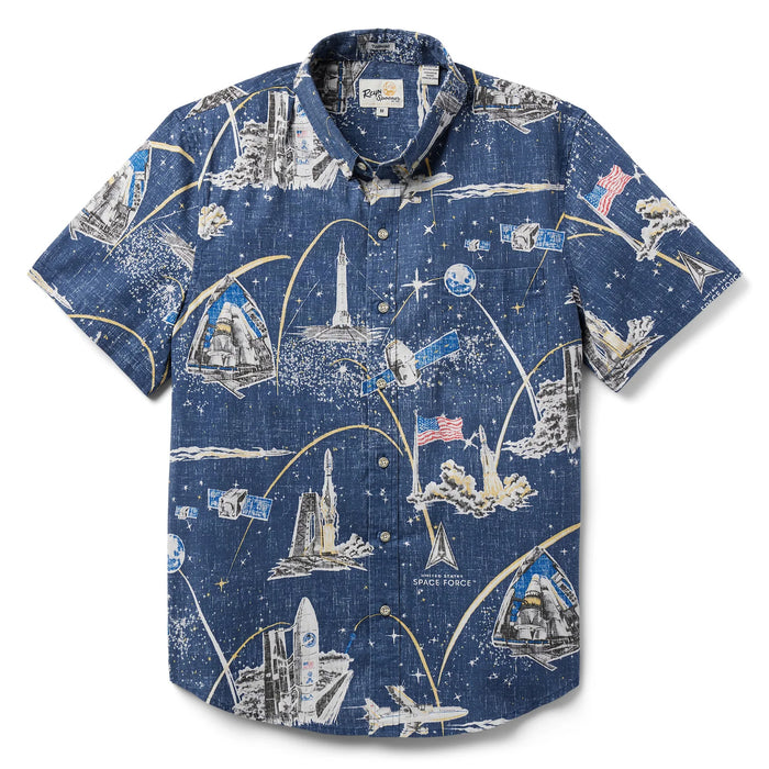 United States Space Force Guardians commemorative tailored style collared no wrinkle short sleeve shirt