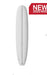Sleep Walker Elements Longboard Surfboard white deck view 50/50 rails single fin