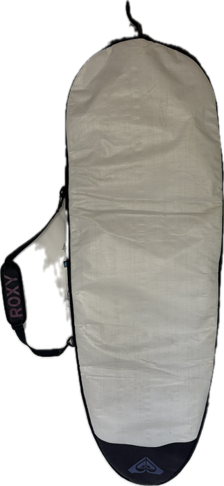 Used 6' Roxy surfboard bag with Roxy strap and is a wider outline to fit hybrid, Retro, alternative and Fish shapes