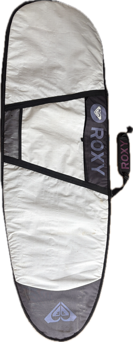 Used 6' Roxy surfboard bag with strap generous outline to fit wider hybrid, Retro, alternative and Fish shapes