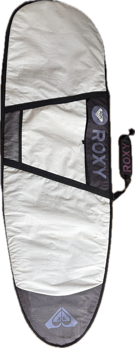 Used 6' Roxy surfboard bag with strap generous outline to fit wider hybrid, Retro, alternative and Fish shapes