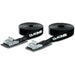 Dakine Black Tie Down Straps 12' heavy-duty 1 inch straps designed for car roof racks to tie down your board
