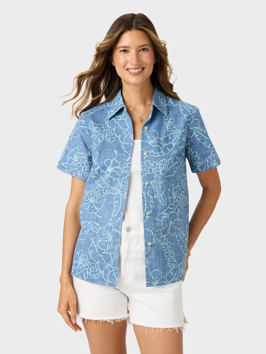 Reyn Spooner Women's Lei Low Abby Top