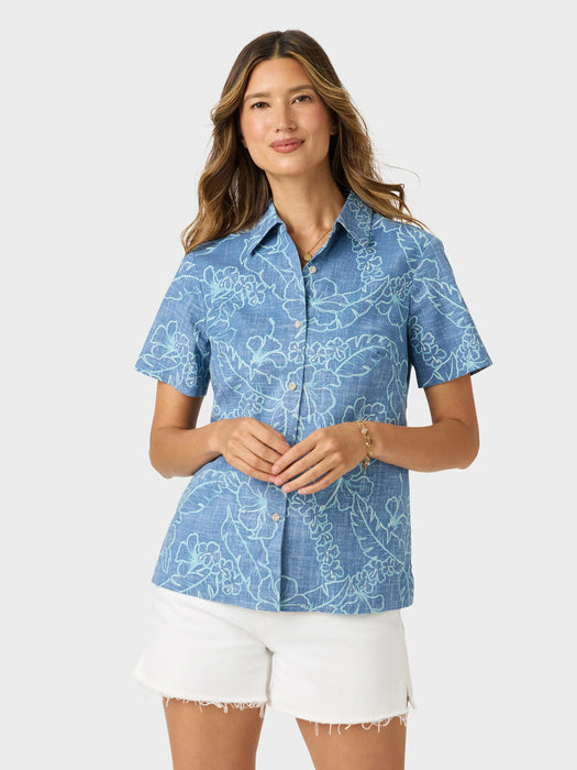 Reyn Spooner Women's Lei Low Abby Top