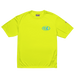 moisture-wicking fabric yellow safety color T-shirt oval surf logo in Baby Blue & White 40+ SPF protection front view